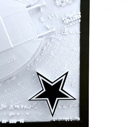 Dallas Cowboys AT&T Stadium 3D Topographical Map — Personalized NFL Fan Gift Wall Art