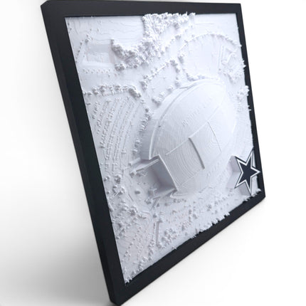 Dallas Cowboys AT&T Stadium 3D Topographical Map — Personalized NFL Fan Gift Wall Art