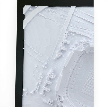 Baltimore Ravens M&T Bank Stadium 3D Topographical Map — Personalized NFL Fan Gift Wall Art
