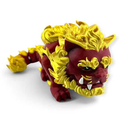 Foo Lion figurine back view