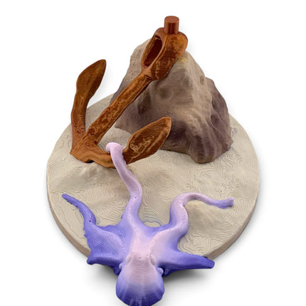 Bonnethead Shark Figurine with Display Base, Articulated Flexi, 3D Printed, photo 13