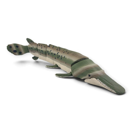 3D printed Alligator Gar Camo Morph figurine, front view