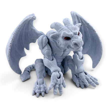 Gargoyle figurine three-quarter angle view