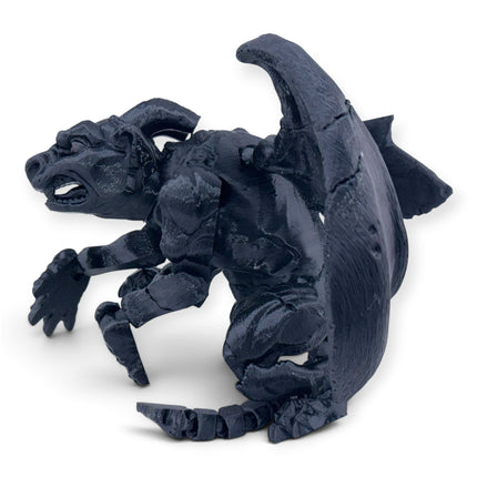 Gargoyle figurine stone-like gothic textured finish detail