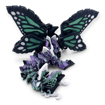 Close-up of Fae Wolf Dragon wing scaling and sculpted detail