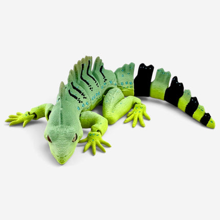 Basilisk Jesus Lizard Figurine, Matcha Morph, 3D Printed Reptile, photo 3