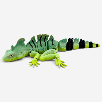 Basilisk Jesus Lizard Figurine, Matcha Morph, 3D Printed Reptile, photo 4