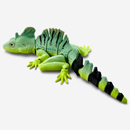Basilisk Jesus Lizard Figurine, Matcha Morph, 3D Printed Reptile, photo 5