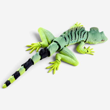 Basilisk Jesus Lizard Figurine, Matcha Morph, 3D Printed Reptile, photo 8