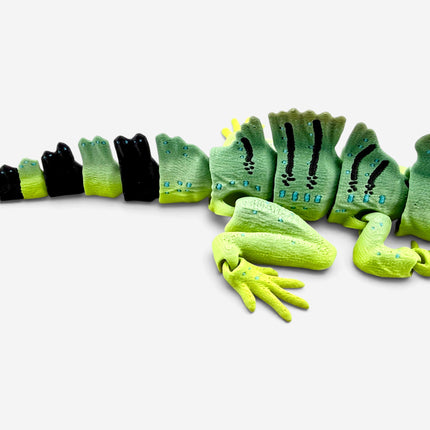Basilisk Jesus Lizard Figurine, Matcha Morph, 3D Printed Reptile, photo 7