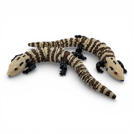 3D Printed Blue-Tongue Skink – Fully Articulated Flexi (11 Inches Long)