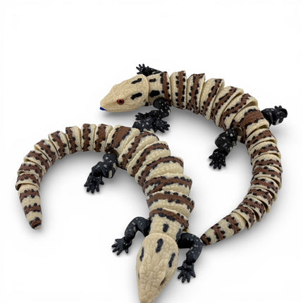 3D Printed Blue-Tongue Skink – Fully Articulated Flexi (11 Inches Long)