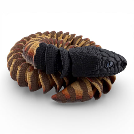 3D Printed Black-Headed Python – Autumn Morph (24 Inches Long)