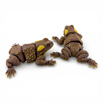 3D Printed Brown American Toad – Fully Articulated Flexi (5 Inches Long)