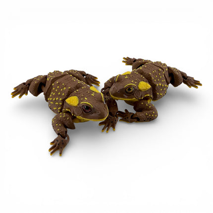 3D Printed Brown American Toad – Fully Articulated Flexi (5 Inches Long)
