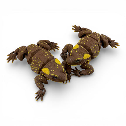 3D Printed Brown American Toad – Fully Articulated Flexi (5 Inches Long)