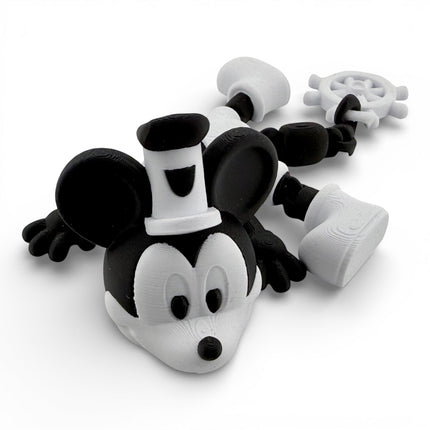 Small Steamboat Willie Inspired Articulated Dragon – 8”