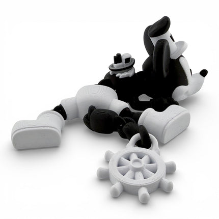 Small Steamboat Willie Inspired Articulated Dragon – 8”