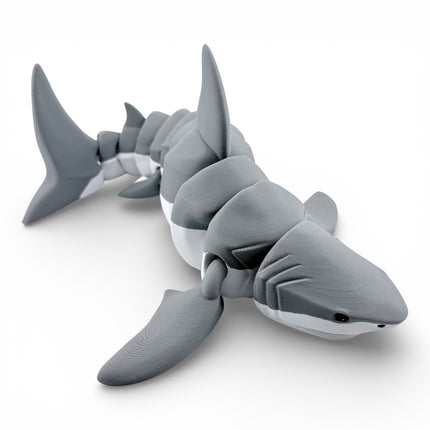 3D Printed Articulated Shark – 12 Inches Long