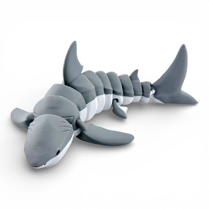 3D Printed Articulated Shark – 12 Inches Long