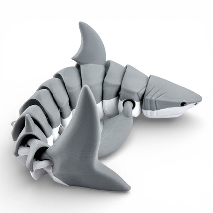 3D Printed Articulated Shark – 12 Inches Long