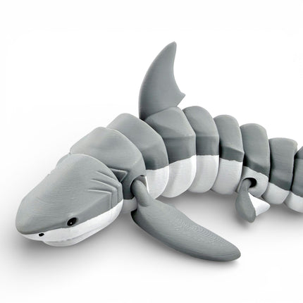 3D Printed Articulated Shark – 12 Inches Long