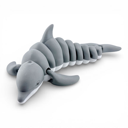 3D Printed Articulated Dolphin – 12 Inches Long