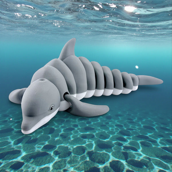 3D Printed Articulated Dolphin – 12 Inches Long