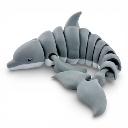 3D Printed Articulated Dolphin – 12 Inches Long