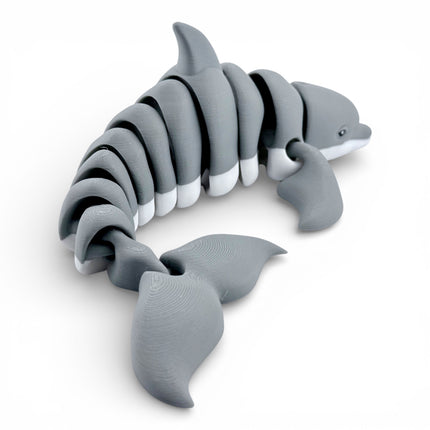 3D Printed Articulated Dolphin – 12 Inches Long