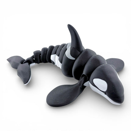 3D Printed Articulated Killer Whale – 12 Inches Long