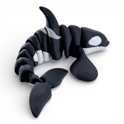 3D Printed Articulated Killer Whale – 12 Inches Long