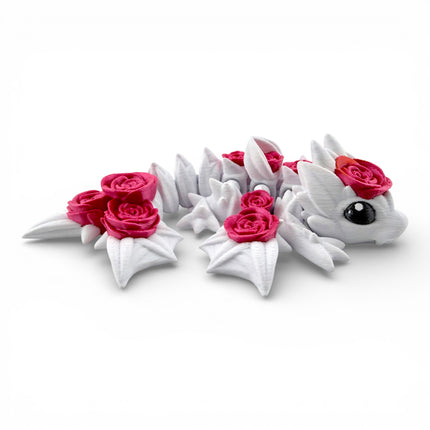 3D Printed Rose Wyvern – 9 Inches Long