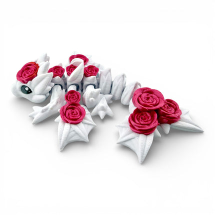 3D Printed Rose Wyvern – 9 Inches Long