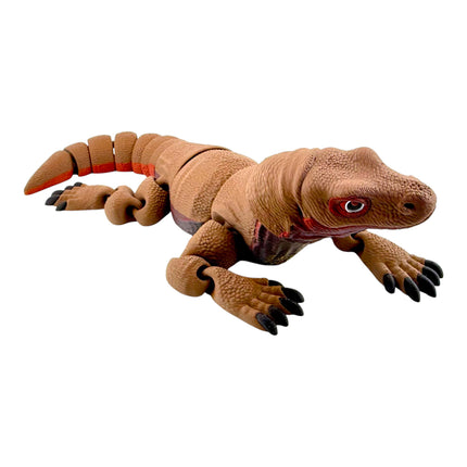 3D Printed Komodo Dragon – “Volcano” Exotic Morph – Fully Articulated (13 Inches Long)