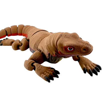 3D Printed Komodo Dragon – “Volcano” Exotic Morph – Fully Articulated (13 Inches Long)