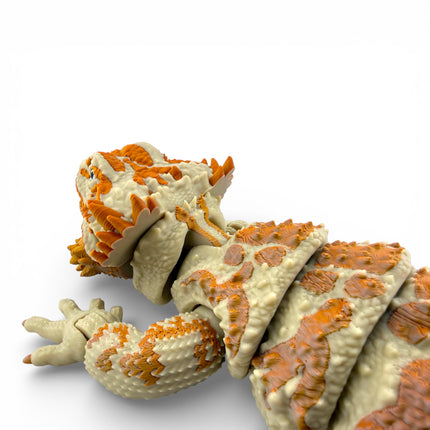 3D Printed Realistic Large Bearded Dragon – EXOTIC MORPH “Desert” (17 Inches Long)