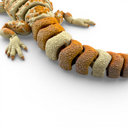 3D Printed Realistic Large Bearded Dragon – EXOTIC MORPH “Desert” (17 Inches Long)