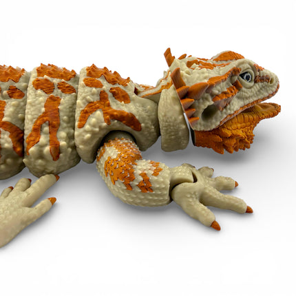 3D Printed Realistic Large Bearded Dragon – EXOTIC MORPH “Desert” (17 Inches Long)
