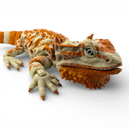 3D Printed Realistic Large Bearded Dragon – EXOTIC MORPH “Desert” (17 Inches Long)