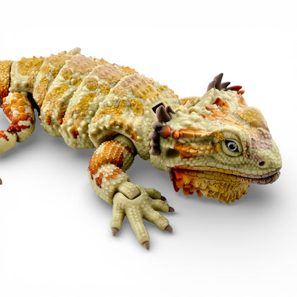 3D Printed Realistic Large Bearded Dragon – EXOTIC MORPH “Brick” (17 Inches Long)