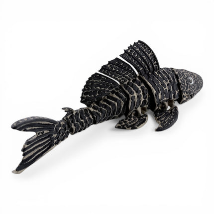 Flexi Pleco Fish – Articulated 3D Printed Model (Bronze & Black)