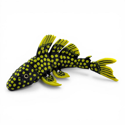 Flexi Pleco Fish – Articulated 3D Printed Model (Yellow & Black)