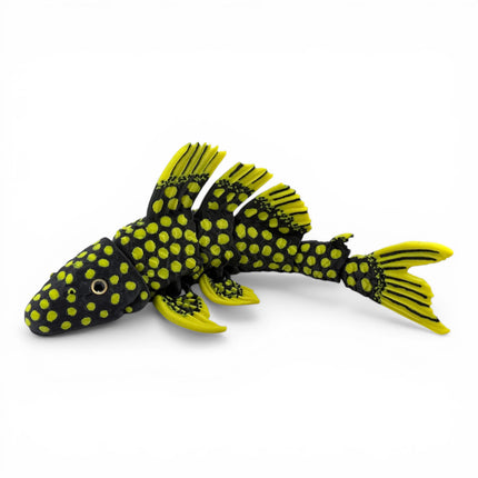 Flexi Pleco Fish – Articulated 3D Printed Model (Yellow & Black)
