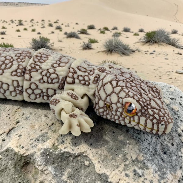 3D Printed Articulated Western Chameleon Gecko