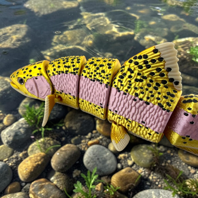 3D Printed Articulated Rainbow Trout
