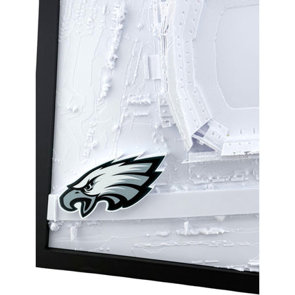 Philadelphia Eagles — Lincoln Financial Field 3D Topographical Stadium Wall Art | 12" × 12"