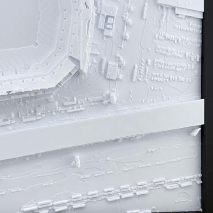 Lincoln Financial Field 3D map displayed as wall art