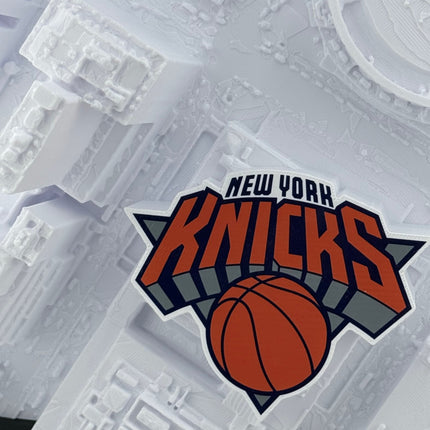 Madison Square Garden 3D map in matte black frame