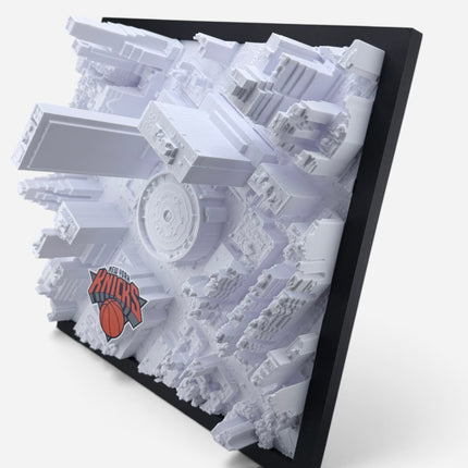 Madison Square Garden 3D map displayed as wall art